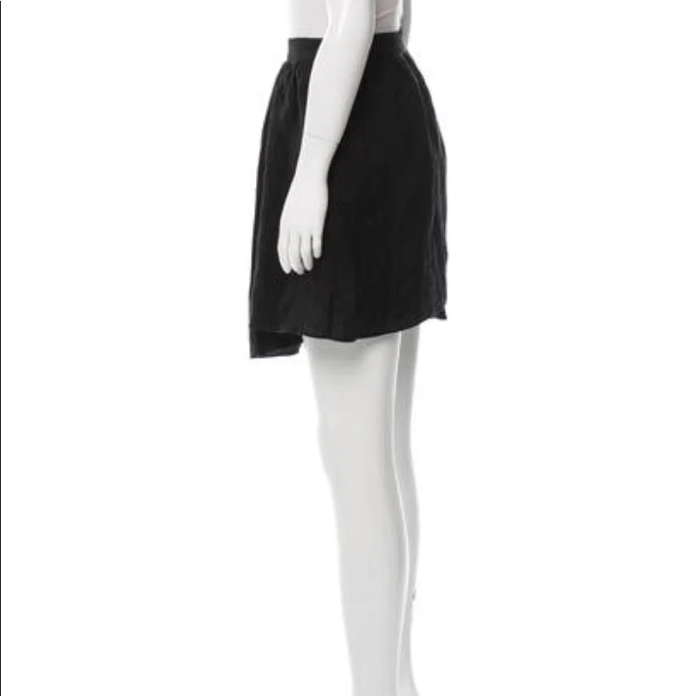 • Creatures of Comfort • Linen Black Mini Skirt XS
